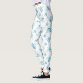 Leggings Vintage Bee Botanique Bleu (1) (Gauche)
