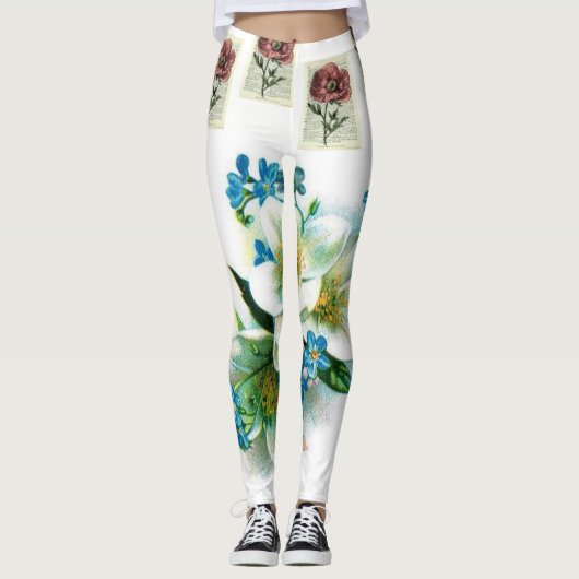 leggings vintage bloem (Voorkant)