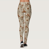 Leggings Vintage Botanical Floral Pattern (5) (Dos)