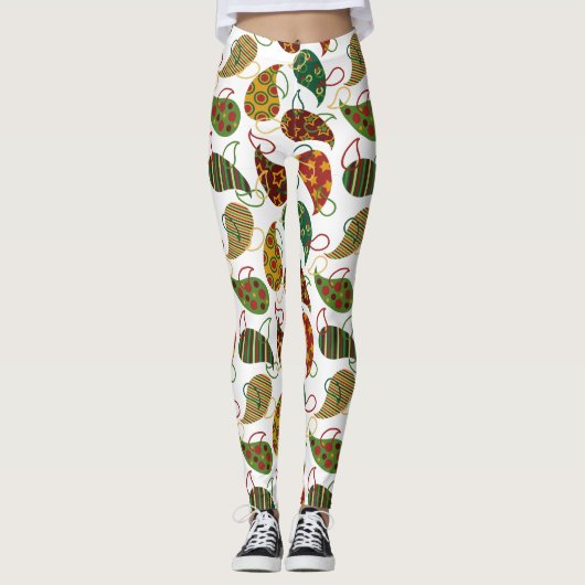 Leggings Vintage Christmas Paisley (Devant)