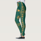 Leggings Vintage couleur turque transparente (Gauche)
