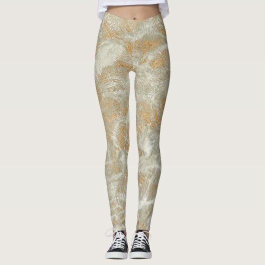 Leggings Vintage et classique abstrait (Devant)