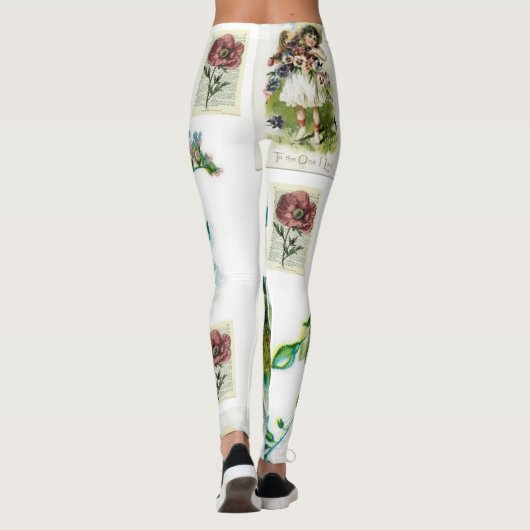 leggings vintage floral (Dos)