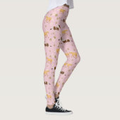Leggings Vintage Floral Horse Motif (Droite)