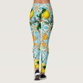 Leggings Vintage jardin sicilien de citron (Dos)