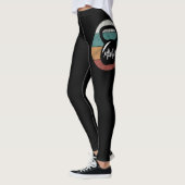 Leggings Vintage kettlebell personnalisé nom monographique  (Gauche)