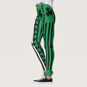 Leggings Vintage Patrick Green Drapeau irlandais Shamrock L (Gauche)