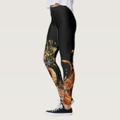 Leggings vintage peacock circus carnival entertainment (Gauche)