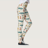 Leggings Vintage Road Trip Pattern (1) (Droite)