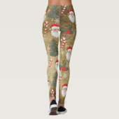 Leggings Vintage Santa Claus Pattern (Dos)