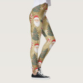 Leggings Vintage Santa Claus Pattern (Droite)