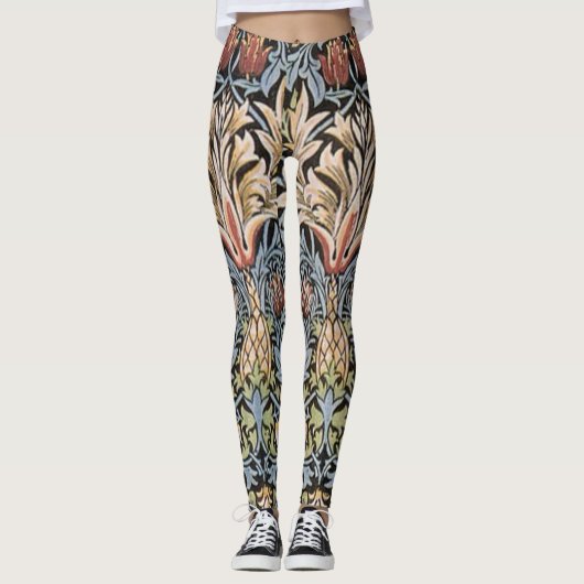 Leggings Vintage William Morris Snakeshead GalleryHD (Devant)