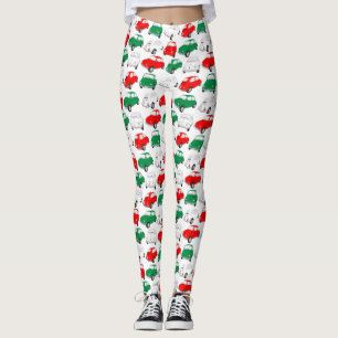 Leggings vintages de Motif de voiture italien