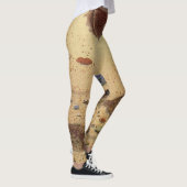 Leggings Vintages, Marine Ocean Life Poisson plat (Droite)