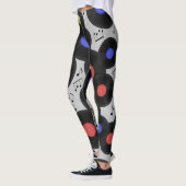 Leggings Vinyl Records : Music Note Motif (Gauche)