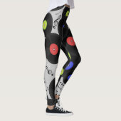 Leggings Vinyl Records : Music Note Motif (Droite)