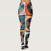 Leggings Vinyl records : retro LP set. (Dos)