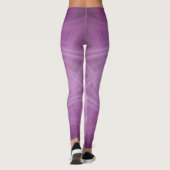 Leggings VIOLET - Art fractal - (Dos)