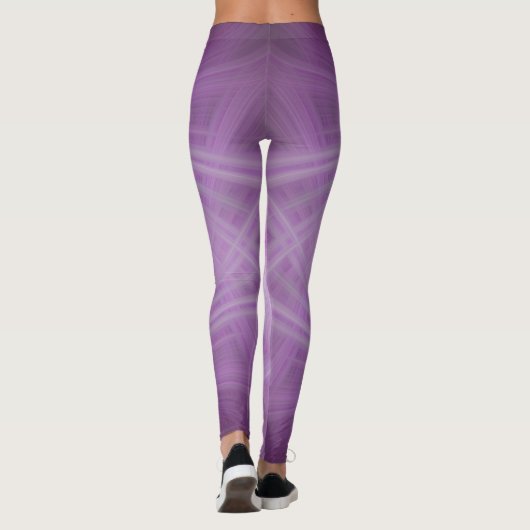 Leggings VIOLET - Art fractal - (Dos)