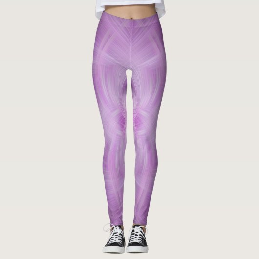 Leggings VIOLET - Art fractal - (Devant)