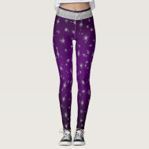 Violet avec étoiles d'argent
