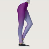 Leggings Violet bleu clair de lune ombre effet (Droite)