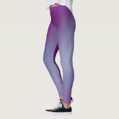 Leggings Violet bleu clair de lune ombre effet (Gauche)