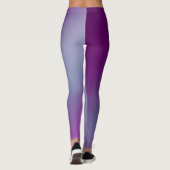 Leggings Violet bleu clair de lune ombre effet (Dos)