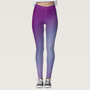 Leggings Violet bleu clair de lune ombre effet