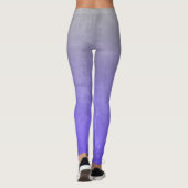 Leggings Violet bleu gris rustique ombre (Dos)