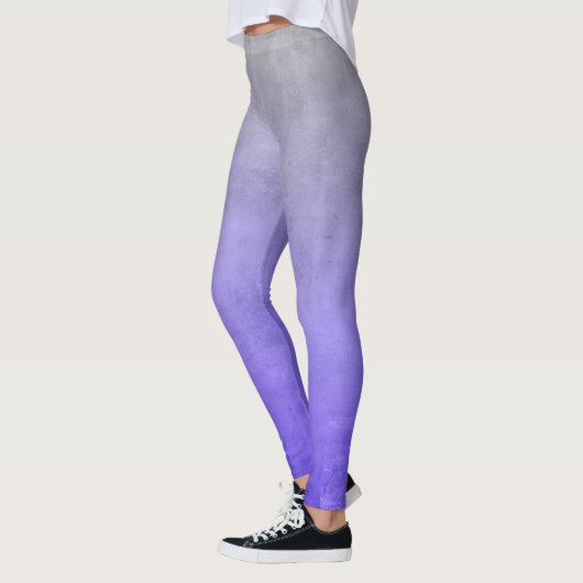 Leggings Violet bleu gris rustique ombre (Gauche)