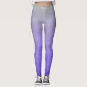 Leggings Violet bleu gris rustique ombre (Devant)