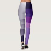 Leggings Violet et blanc (Dos)