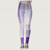 Leggings Violet et blanc (Devant)