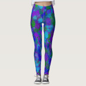 Leggings Violet et bleu (Devant)