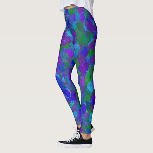 Leggings Violet et bleu (Gauche)