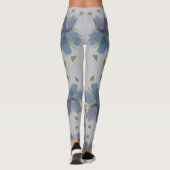 Leggings Violet Et Bleu (Dos)