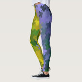 Leggings Violet et jaune (Gauche)