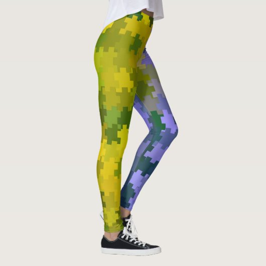 Leggings Violet et jaune (Droite)