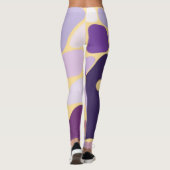 Leggings Violet et Or (Dos)