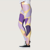 Leggings Violet et Or (Gauche)