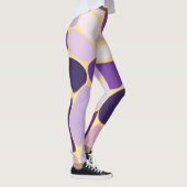 Leggings Violet et Or (Droite)