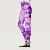 Leggings Violet Floral (Gauche)
