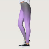 Leggings Violet gris clair de lune ombre effet (Gauche)