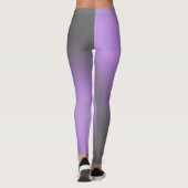 Leggings Violet gris clair de lune ombre effet (Dos)