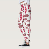 Leggings Violet Holey Ovals (Gauche)