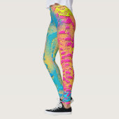 Leggings VIOLET LACE - numérique - art fractal - (Gauche)