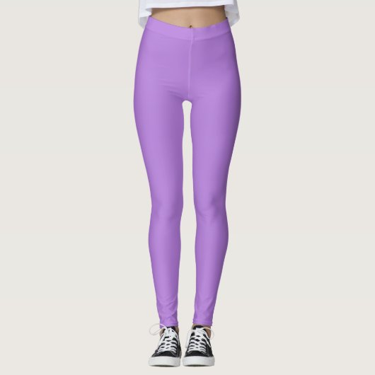 Leggings Violet Lavande Uni (Devant)