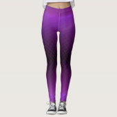 Leggings Violet Ombre rayures (Devant)