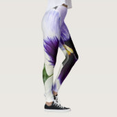 Leggings violet profond sur blanc (Droite)